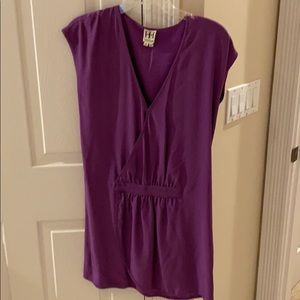 Haute Hippie silk purple dress